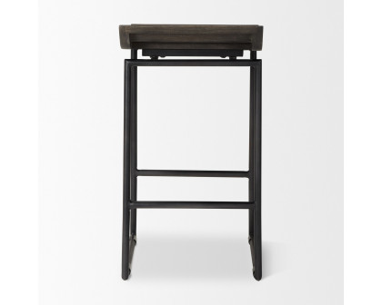 Mercana Givens 26" Counter Stool - Brown/Black