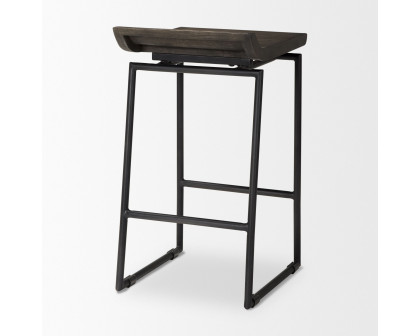 Mercana Givens 26" Counter Stool - Brown/Black