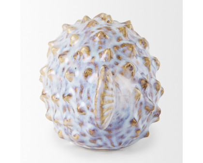 Mercana Spike I Small 8L x 4W Ceramic Puffer Fish - White