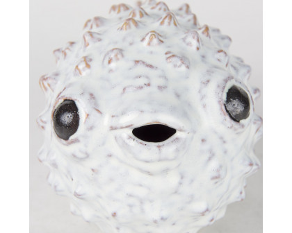 Mercana Spike II Large 10L x 6W Ceramic Puffer Fish - White