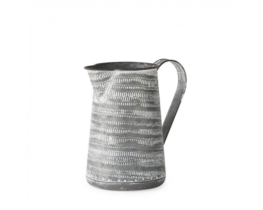 Mercana Serena I Metal Jug - Gray/White, Small