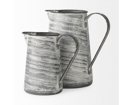 Mercana Serena II Metal Jug - Gray/White, Large