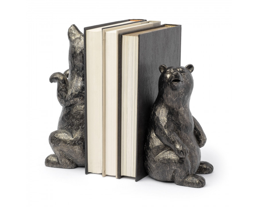 Mercana - Sleuth 9L x 8W Grizzly Bear Bookends (Set of 2)