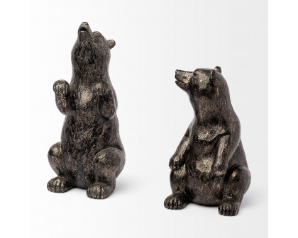 Mercana - Sleuth 9L x 8W Grizzly Bear Bookends (Set of 2)