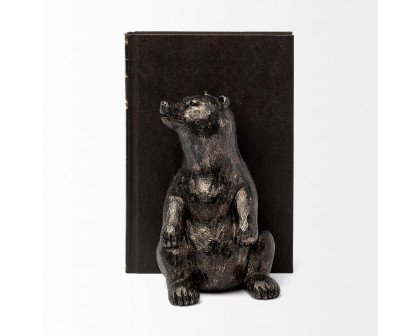 Mercana - Sleuth 9L x 8W Grizzly Bear Bookends (Set of 2)