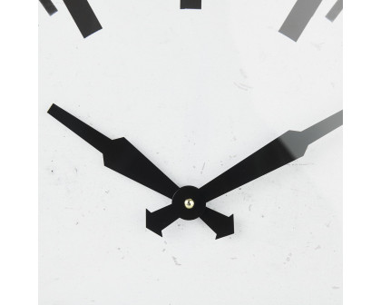 Mercana - Felix Gray Metal Square Table Clock