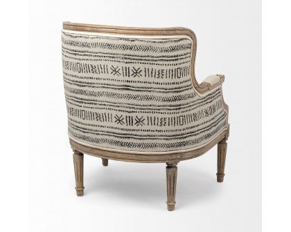 Mercana - Elizabeth Accent Chair in Cream, Fabric