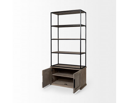 Mercana Braxton II Small Shelving Unit - Light Brown, Wood