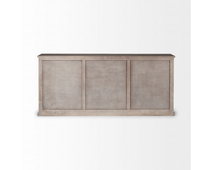 Mercana Braxton III 3 Drawers/6 Doors Sideboard - Natural, Wood