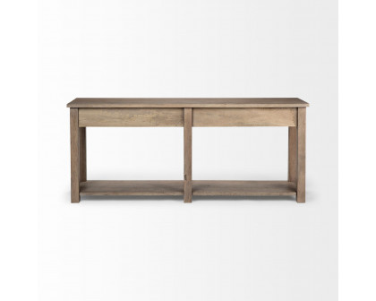 Mercana - Harrelson III Brown Wood 4 Drawer Console Table