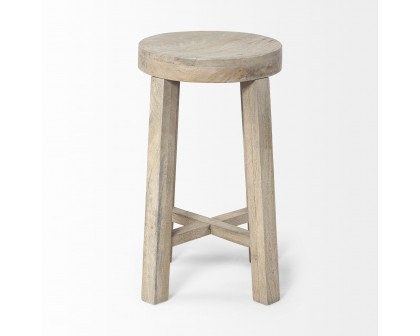 Mercana Brahma 26" Counter Stool - Whitewash