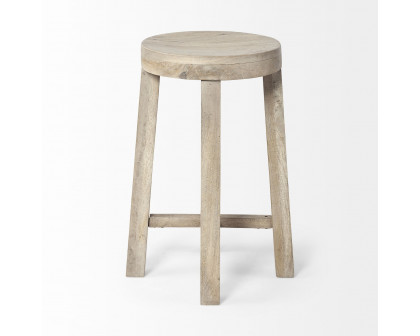 Mercana Brahma 26" Counter Stool - Whitewash