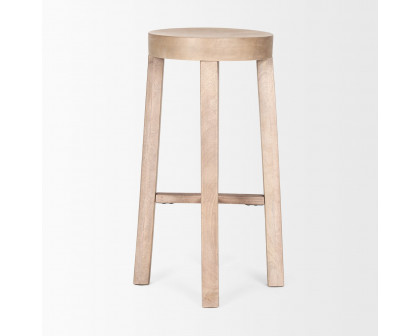 Mercana Brahma 30" Counter Stool - Whitewash