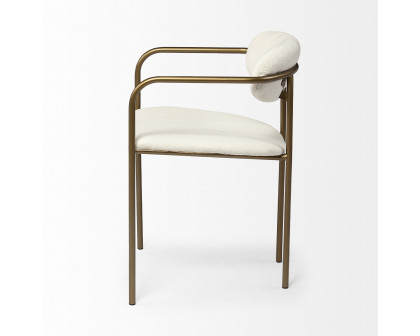 Mercana Parker Dining Chair - Cream/Gold