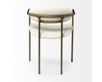 Mercana Parker Dining Chair - Cream/Gold