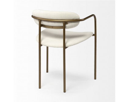 Mercana Parker Dining Chair - Cream/Gold