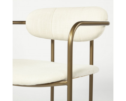 Mercana Parker Dining Chair - Cream/Gold