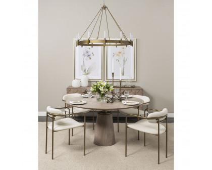 Mercana Parker Dining Chair - Cream/Gold