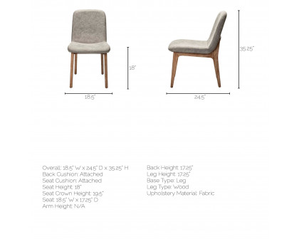 Mercana David Dining Chair - Gray