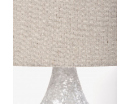 Mercana - Harlan (30.5"H) Beige-Toned Fabric Shade Gray Concrete Base Table Lamp