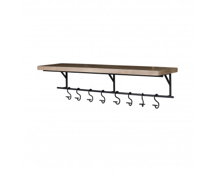 Mercana - Schutt Wall Mounted Wooden Shelf