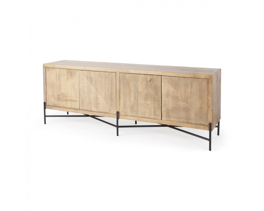 Mercana Cairo Sideboard - Brown, Wood/Metal