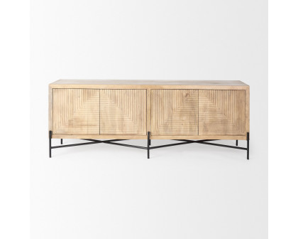 Mercana Cairo Sideboard - Brown, Wood/Metal