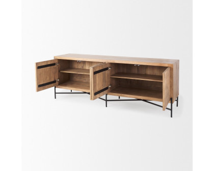 Mercana Cairo Sideboard - Brown, Wood/Metal