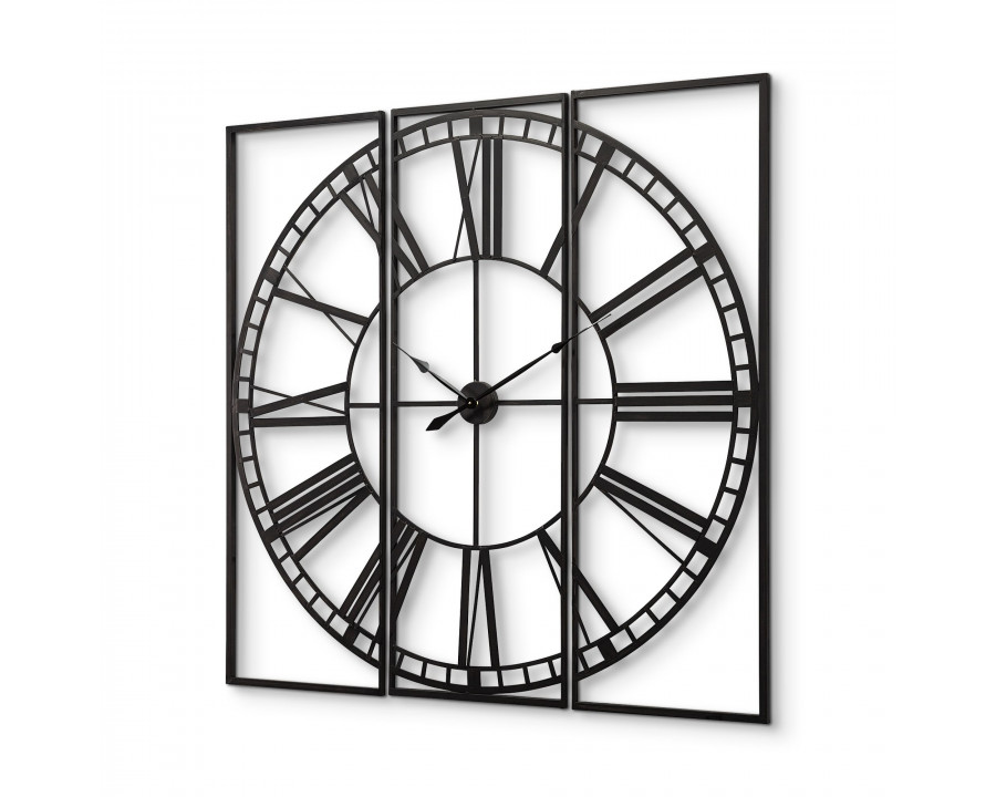 Mercana - Norwood 60" Square Oversized Industrial Wall Clock