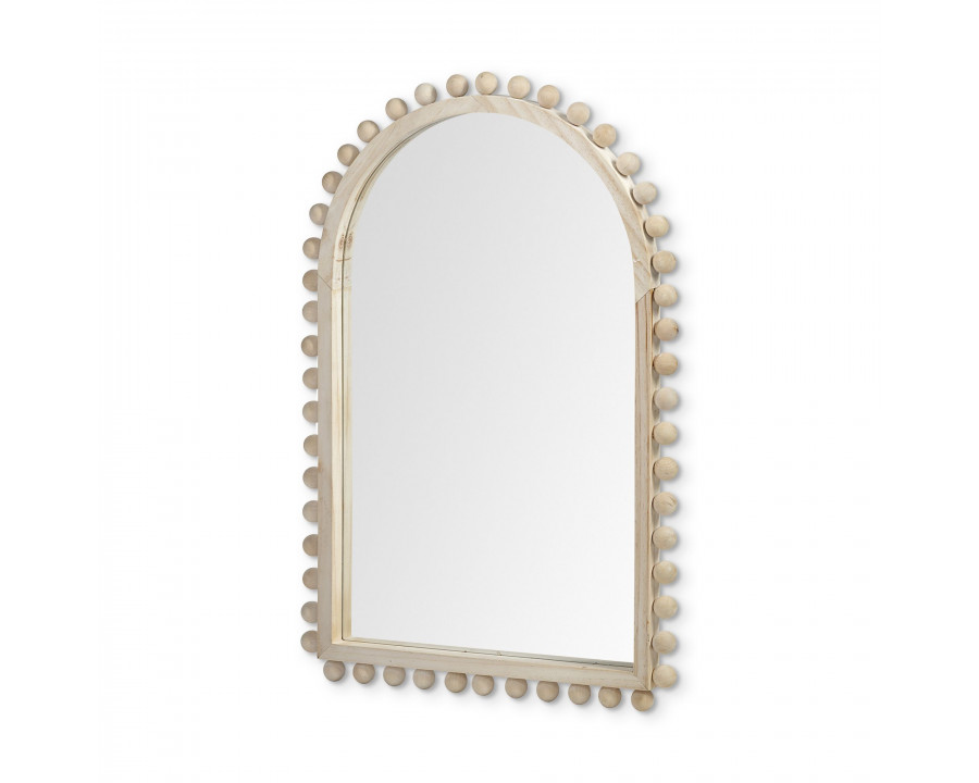 Mercana Leeds Wood Arch Frame Mirror - Natural