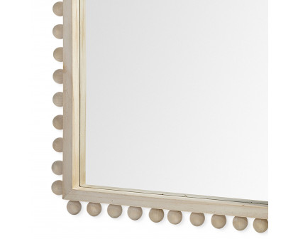 Mercana Leeds Wood Arch Frame Mirror - Natural