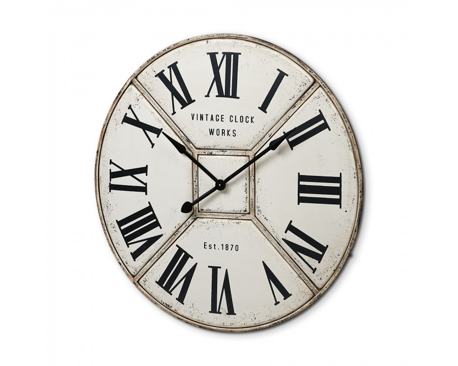 Mercana - Norwich 36.5" Round Industrial Wall Clock