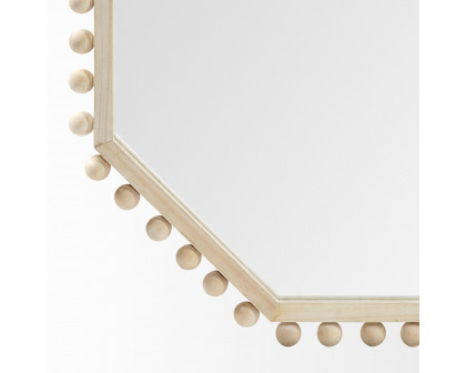 Mercana Torquay Wood Octagon Frame Mirror - Natural