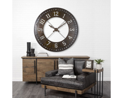 Mercana - Newcastle 56.5" Giant Oversize Industrial Wall Clock