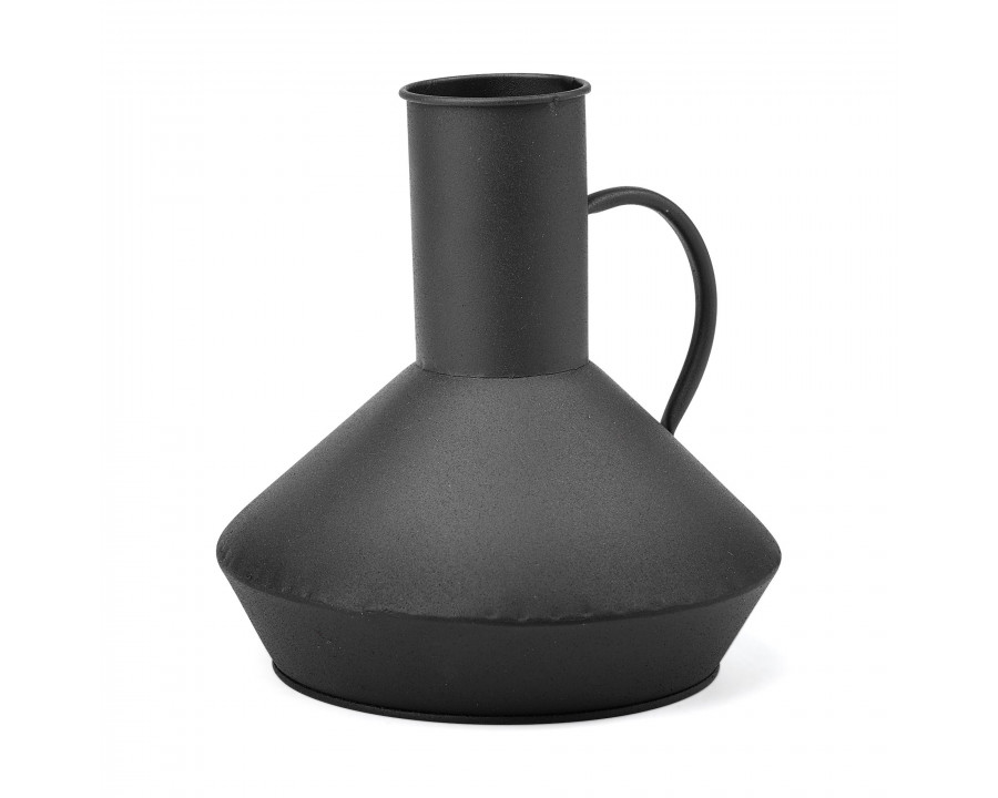 Mercana - Emily I 8L x 8W Black Metal Decorative Jug