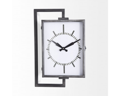 Mercana - Hagar Rectangular Large Industrial Wall Clock