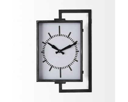 Mercana - Hagar Rectangular Large Industrial Wall Clock