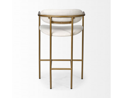 Mercana Parker 36" Counter Stool - Cream/Gold