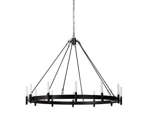 Mercana Decamp 12 Light Chandelier - Black