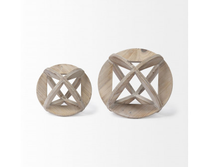 Mercana - Bellatrix I Decorative Wooden Sphere