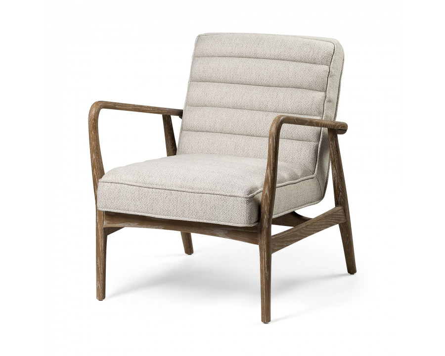 Mercana - Ajax II Accent Chair in Cream, Fabric