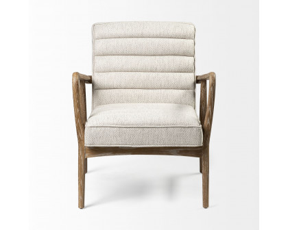 Mercana - Ajax II Accent Chair in Cream, Fabric