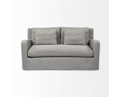 Mercana Denly 2 Seater Slipcover Loveseat - Flint Gray