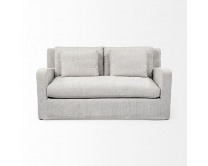 Mercana Denly 2 Seater Slipcover Loveseat - Frost Gray