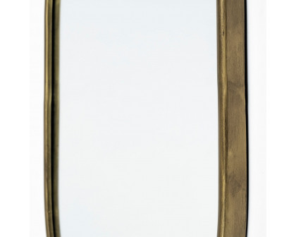 Mercana Sylvia I Oval Frame Wall Mirror - Gold