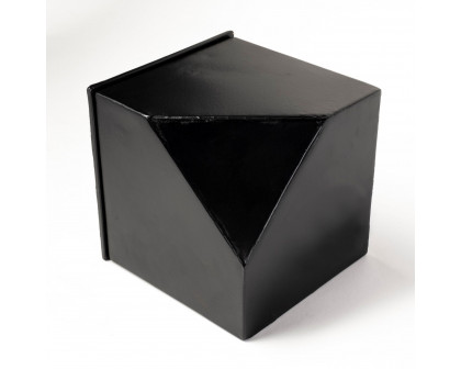 Mercana Ralph II Metal Cube Table Clock - Black