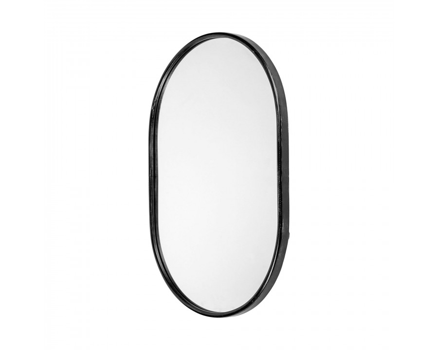 Mercana Sylvia II Oval Frame Mirror - Black