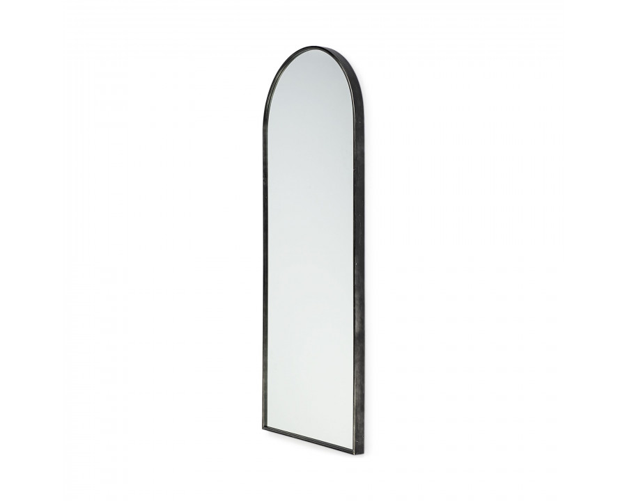 Mercana Agatha Rounded Arch Frame Full Length Mirror - Black