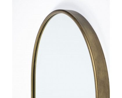 Mercana Agatha Rounded Arch Frame Full Length Mirror - Gold