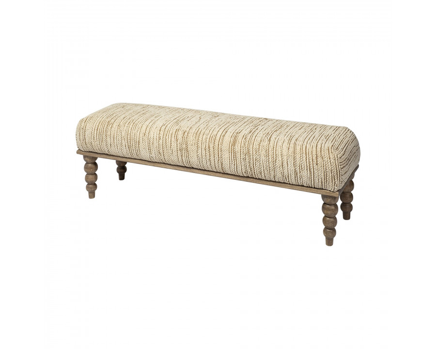 Mercana - Alder II Bench in Cream